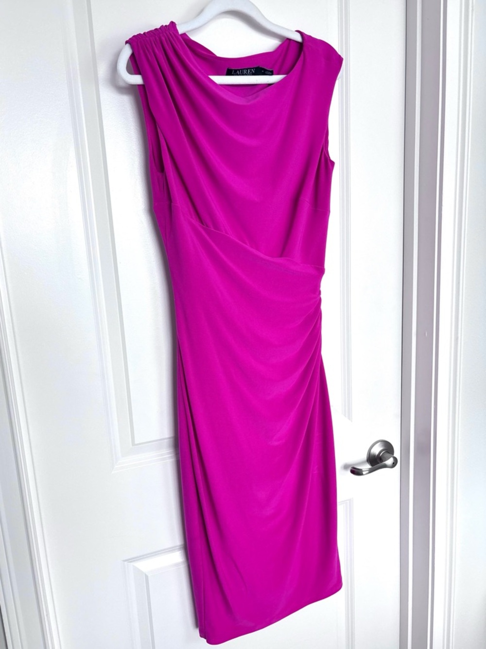 Lauren Ralph Lauren Pink Dress Size 4 Sleeveless Cocktail Preppy Barbiecore